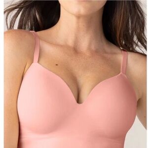 Shapermint’s Truekind® Supportive Comfort Wireless Shaping Bra Sz M Rose Tan